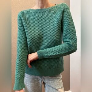 L.L. Bean Crew Neck Sweater Green/Teal Women’s S